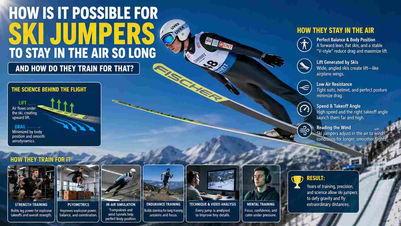 How Is It Possible For Ski Jumpers To Stay In The Air So Long And How Do They Train For That